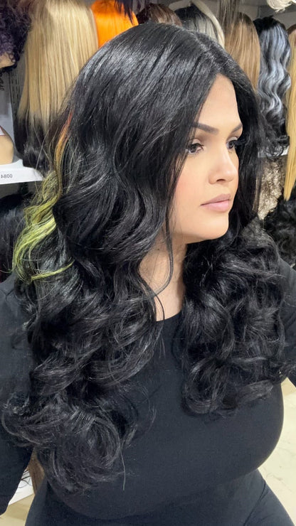 #150 Jasmine - Middle Part Lace Front Wig - Color Th/Rainbow 22in - The Pink Makeup Box